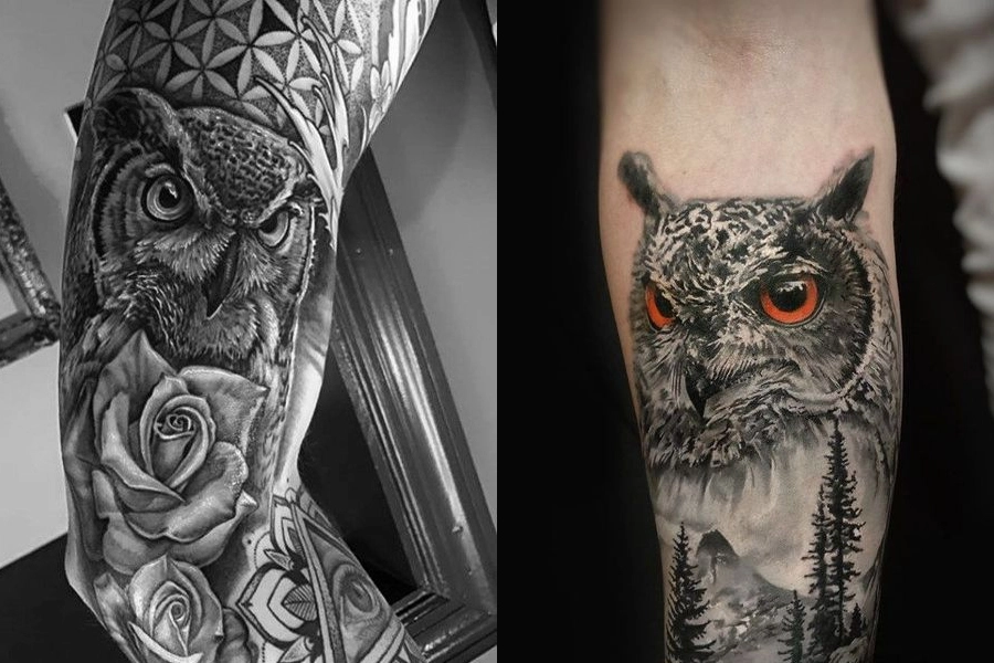 101 Most Popular Tattoo Designs and Their Meanings 38 Owl-Tattoo design