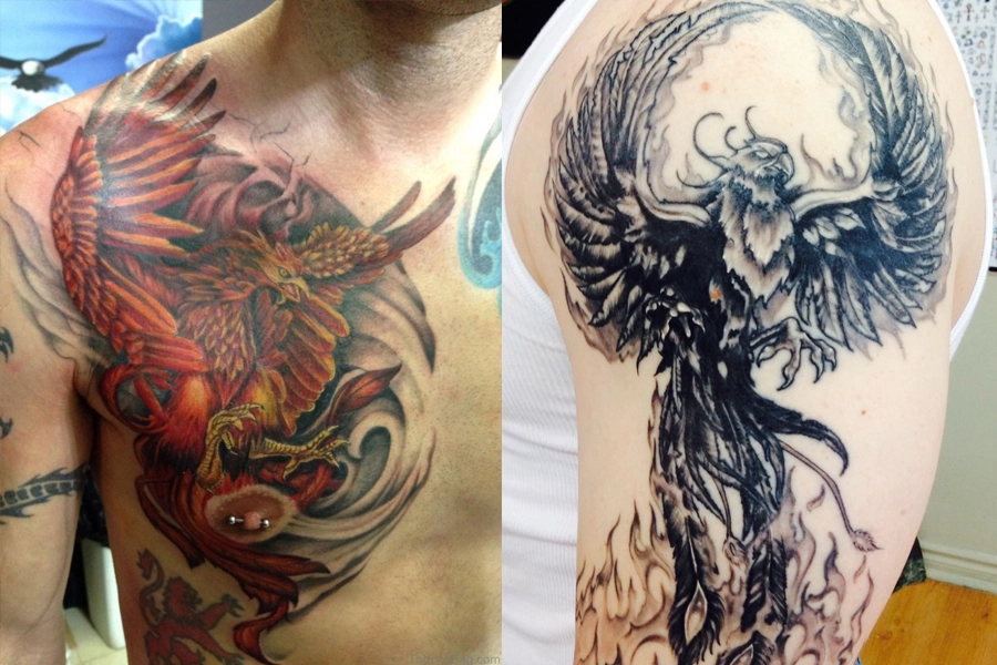 101 Most Popular Tattoo Designs and Their Meanings 37 Phoenix-Tattoo unique design