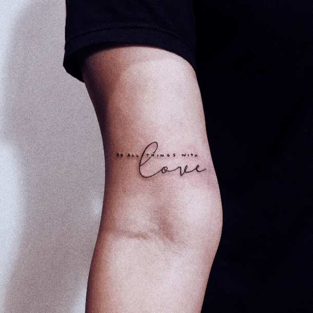 101 Most Popular Tattoo Designs and Their Meanings 17 do all things with love