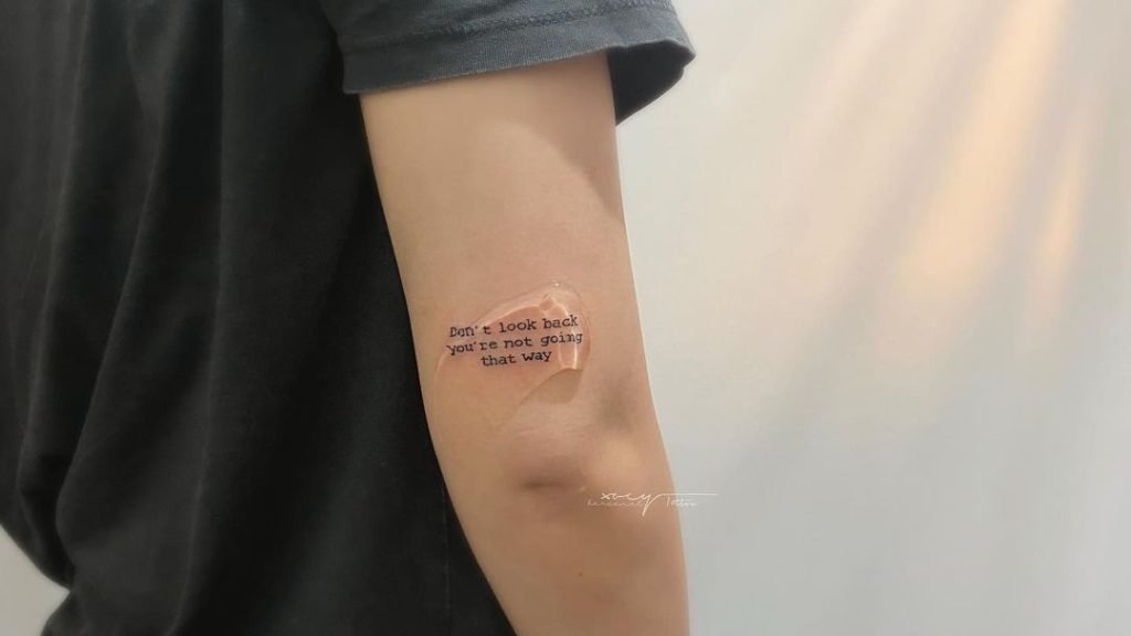 101 Most Popular Tattoo Designs and Their Meanings 20 don't look back you're not going that way