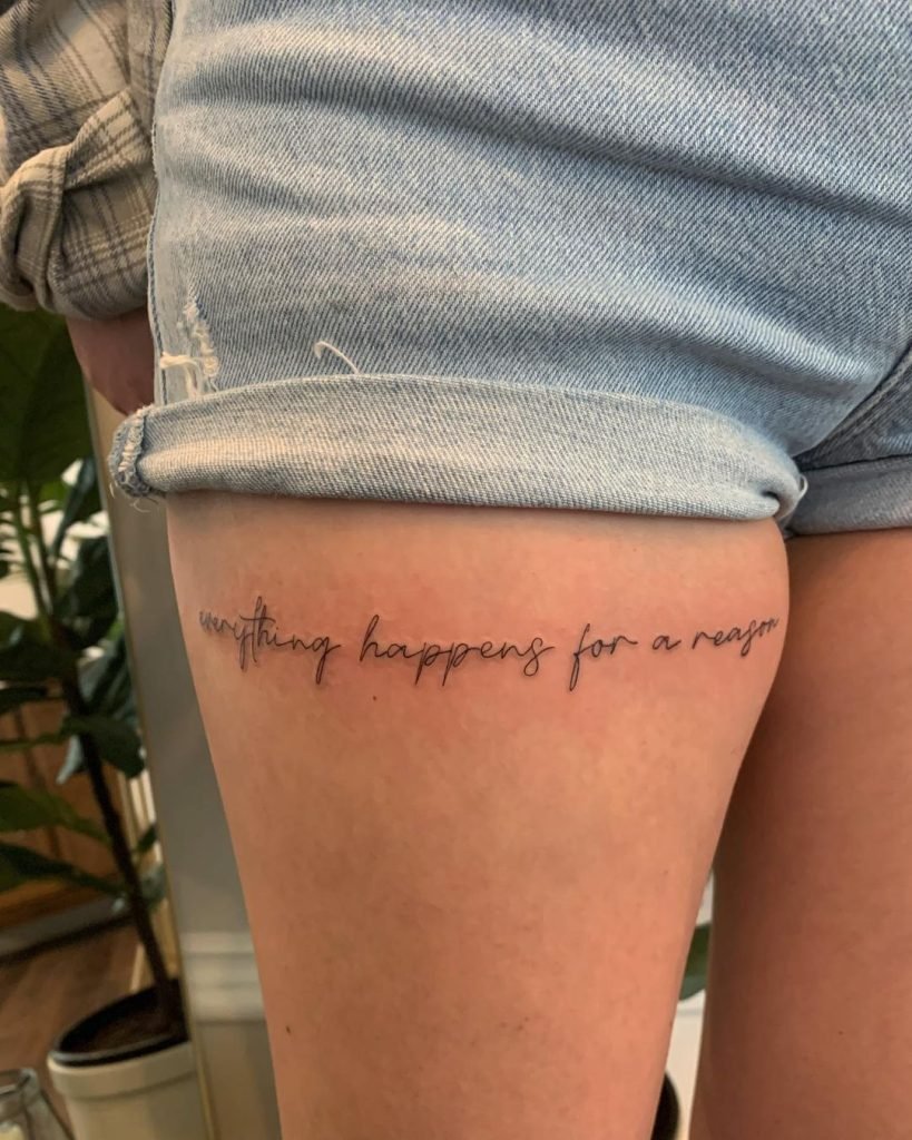 101 Most Popular Tattoo Designs and Their Meanings 15 evertything happens for a reason