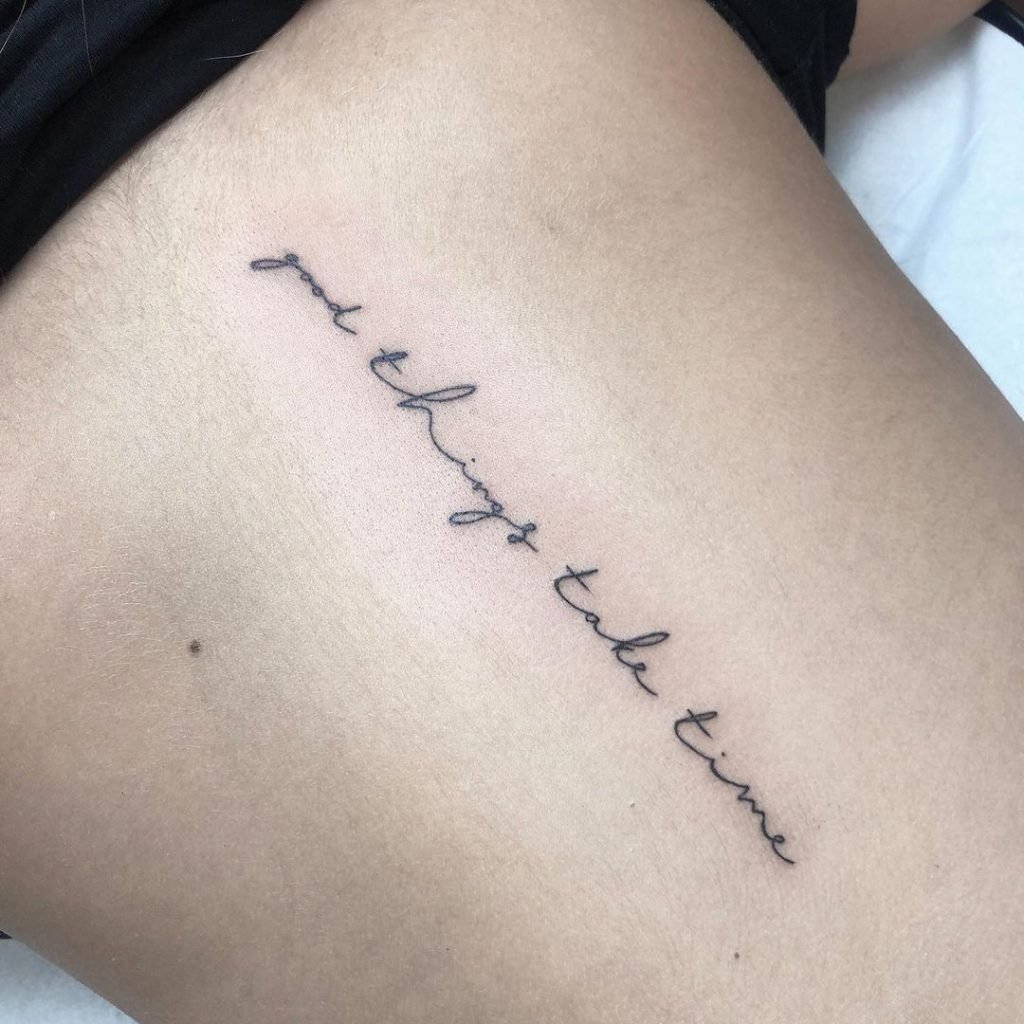 101 Most Popular Tattoo Designs and Their Meanings 23 good things take time
