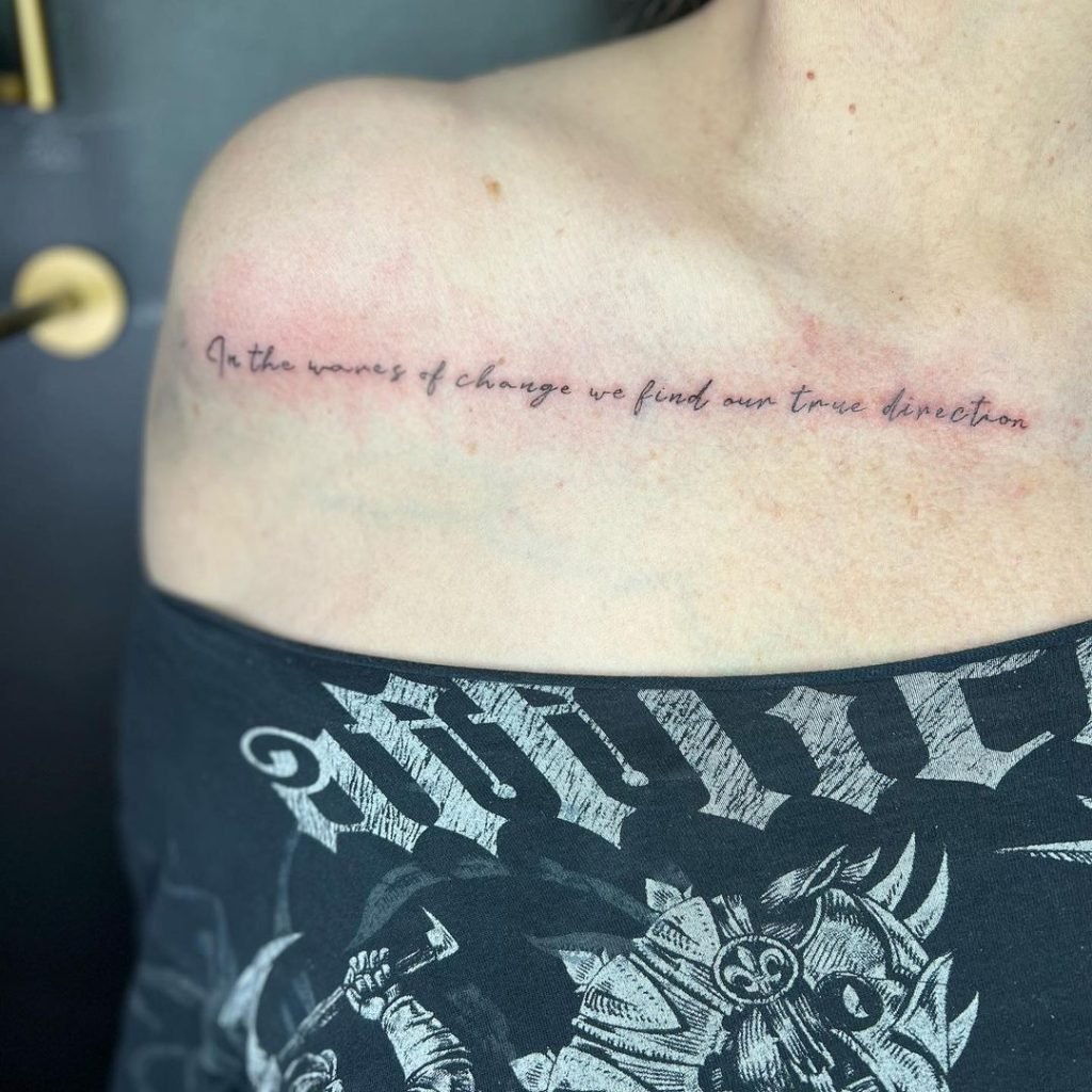 101 Most Popular Tattoo Designs and Their Meanings 33 in the waves of changes we find out true direction