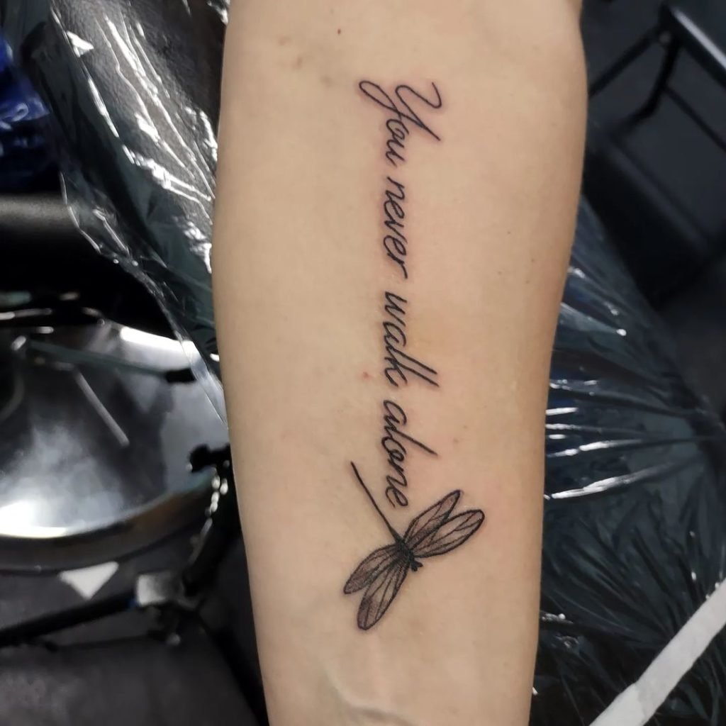 101 Most Popular Tattoo Designs and Their Meanings 26 you-never-walk-alone