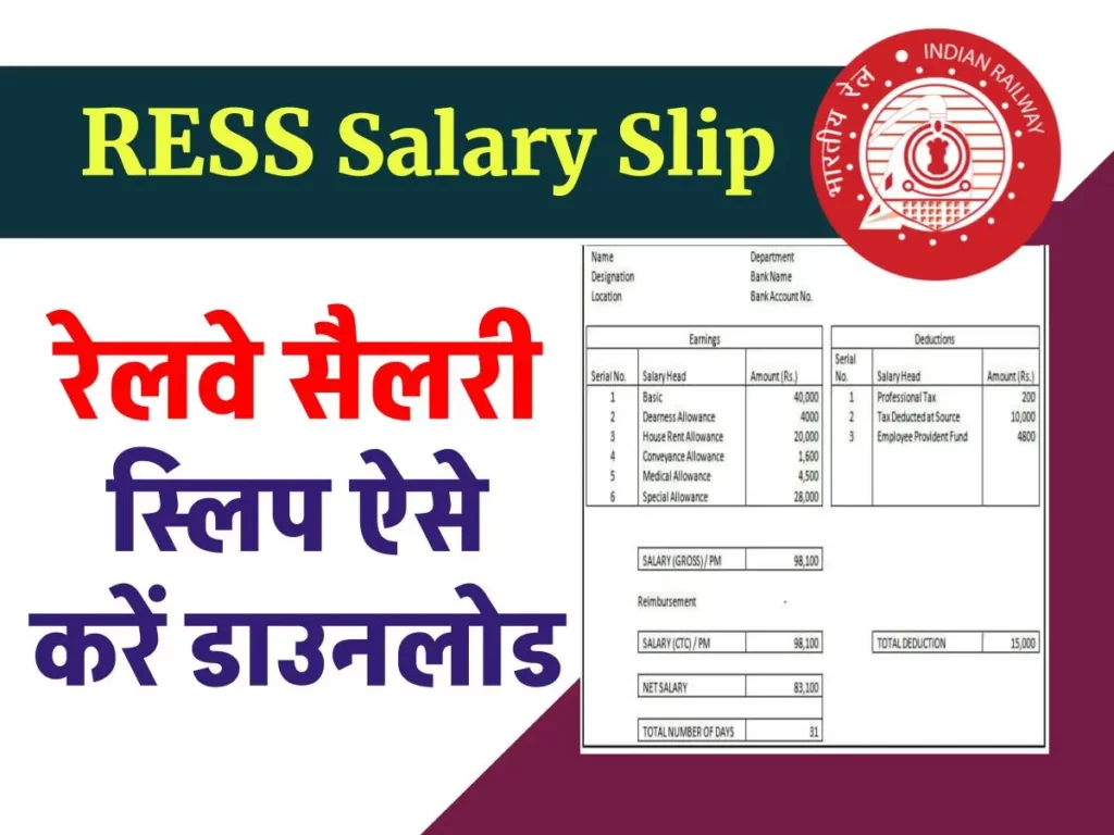 RESS Salary Slip। AIMS Portal Indian Railways - रेलवे सैलरी स्लिप 3 RESS Salary Slip। AIMS Portal Indian Railways - रेलवे सैलरी स्लिप