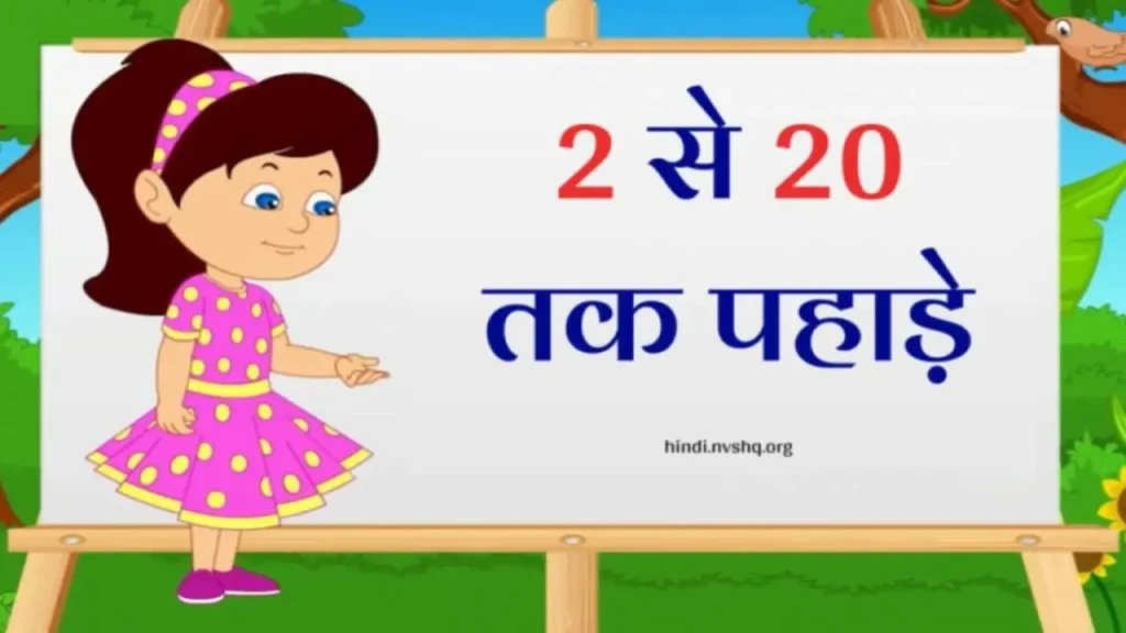 Tables 2 to 20 - 2 से 20 तक पहाड़े - Multiplication Chart 1 To 20 3 Tables 2 to 20 - 2 से 20 तक पहाड़े - Multiplication Chart 1 To 20